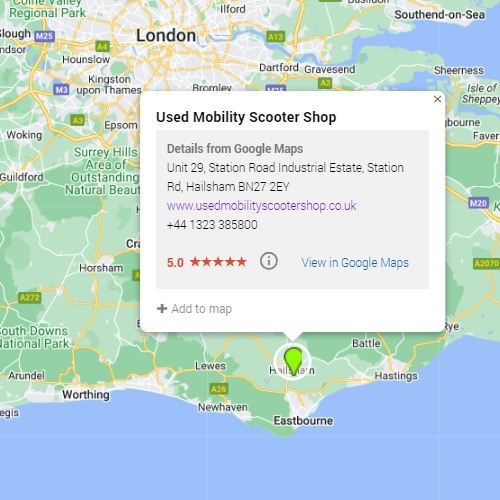 Used Mobility Scooter Shop Location Hailsham Eastbourne London About Us About Us