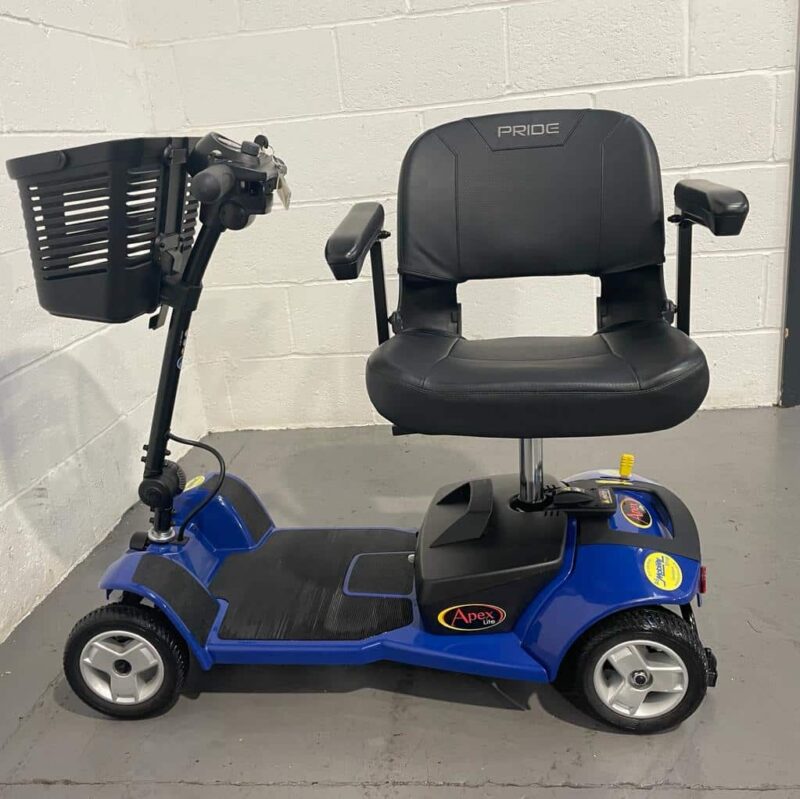 Royal Blue and Black Colours with Side Profile and Swivel Seat Turned Pride Apex Lite