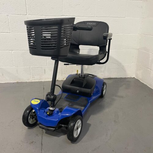 Royal Blue and Black Boot Scooter with Basket and Swivel Seat 3/4 Profile Terms & Conditions