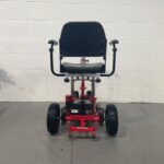 View of the Rear of a Second-hand Three-wheeled Red Supascoota Sport Xl Mobility Scooter. Supascoota Sport (lead Acid)