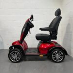 View of the Left Side of a Red, 8mph Road-legal Drive Cobra Mobility Scooter. Drive Cobra (red)