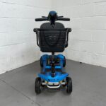 Photo of the Front of a Used Blue and Black Li-tech Neon 15 Second-hand Mobility Scooter. Li-tech Neon 15