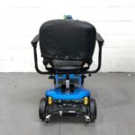 Photo Showing the Rear of a Used Blue and Black Li-tech Neon 15 Second-hand Mobility Scooter. Li-tech Neon 15