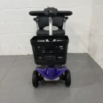 Photo of the Front of a Purple and Black, Motion Healthcare Evolite Second-hand Mobility Scooter. Motion Healthcare Evolite