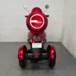 Photo of the Rear of a Dark Red, Greenpower Unique 500 Second-hand Mobility Scooter. Greenpower Unique 500