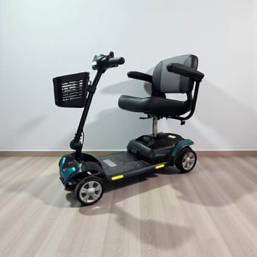 Photo showing a three-quarter view of the left of a teal, Careco X-Go Proceed Second hand